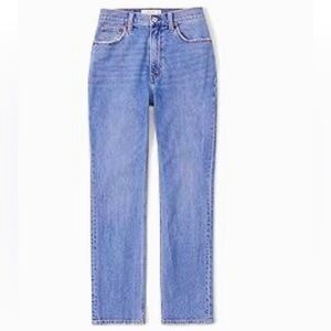 Abercrombie & Fitch Curve Love ‘The Ankle Straight’ Ultra High Rise